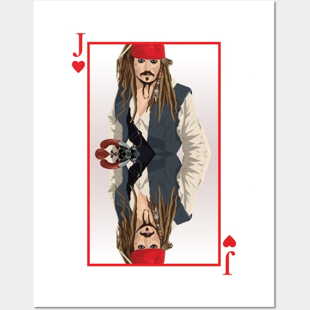 Jack of Hearts Playing Card Design Wall Art by Wayne Brant Images